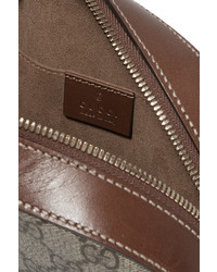 Женская светло-коричневая сумка из плотной ткани от Gucci