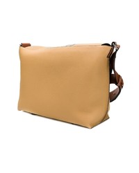 Светло-коричневая сумка почтальона из плотной ткани от Loewe