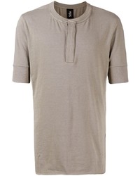 Мужская светло-коричневая футболка на пуговицах от Thom Krom