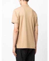 Мужская светло-коричневая футболка-поло с вышивкой от Polo Ralph Lauren