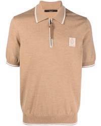 Мужская светло-коричневая футболка-поло от Billionaire