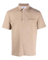 Мужская светло-коричневая футболка-поло от Brunello Cucinelli