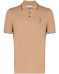 Мужская светло-коричневая футболка-поло от Brunello Cucinelli