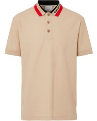 Мужская светло-коричневая футболка-поло от Burberry