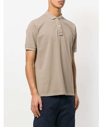 Мужская светло-коричневая футболка-поло от Eleventy