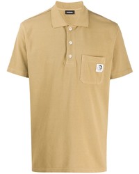 Мужская светло-коричневая футболка-поло от Diesel