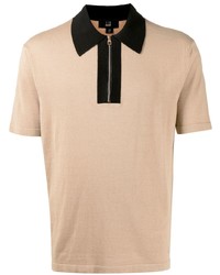 Мужская светло-коричневая футболка-поло от Dunhill