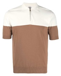 Мужская светло-коричневая футболка-поло от Eleventy