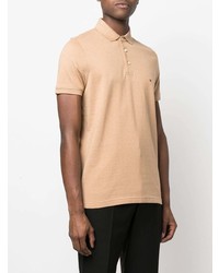 Мужская светло-коричневая футболка-поло от Tommy Hilfiger