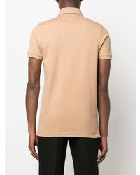 Мужская светло-коричневая футболка-поло от Tommy Hilfiger