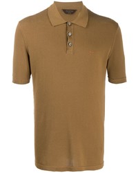 Мужская светло-коричневая футболка-поло от Ermenegildo Zegna XXX