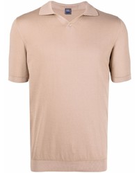 Мужская светло-коричневая футболка-поло от Fedeli