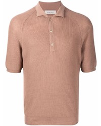 Мужская светло-коричневая футболка-поло от Laneus