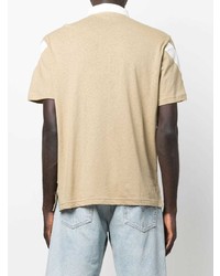Мужская светло-коричневая футболка-поло от Armani Exchange