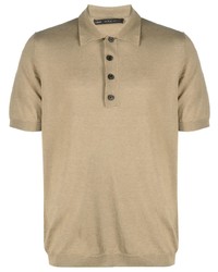 Мужская светло-коричневая футболка-поло от Low Brand
