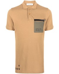 Мужская светло-коричневая футболка-поло от Manuel Ritz