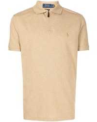 Мужская светло-коричневая футболка-поло от Polo Ralph Lauren