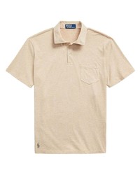 Мужская светло-коричневая футболка-поло от Polo Ralph Lauren