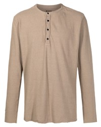Мужская светло-коричневая футболка с длинным рукавом от OSKLEN