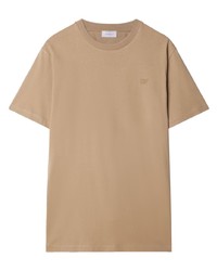 Мужская светло-коричневая футболка с круглым вырезом с вышивкой от Off-White