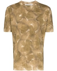 Мужская светло-коричневая футболка с круглым вырезом с принтом тай-дай от 1017 Alyx 9Sm