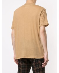 Мужская светло-коричневая футболка с круглым вырезом с принтом от Song For The Mute