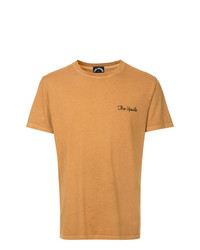 Мужская светло-коричневая футболка с круглым вырезом с принтом от The Upside