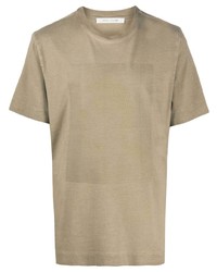 Мужская светло-коричневая футболка с круглым вырезом от 1017 Alyx 9Sm