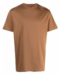Мужская светло-коричневая футболка с круглым вырезом от 424