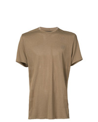 Мужская светло-коричневая футболка с круглым вырезом от adidas