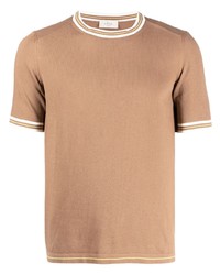 Мужская светло-коричневая футболка с круглым вырезом от Altea