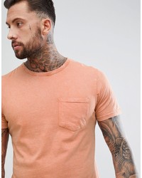 Мужская светло-коричневая футболка с круглым вырезом от Another Influence
