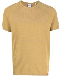 Мужская светло-коричневая футболка с круглым вырезом от Aspesi