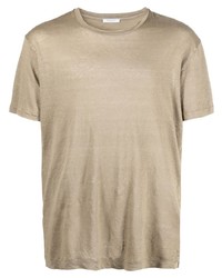 Мужская светло-коричневая футболка с круглым вырезом от Boglioli