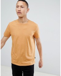 Мужская светло-коричневая футболка с круглым вырезом от Burton Menswear