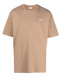 Мужская светло-коричневая футболка с круглым вырезом от Closed