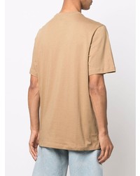 Мужская светло-коричневая футболка с круглым вырезом от Nike