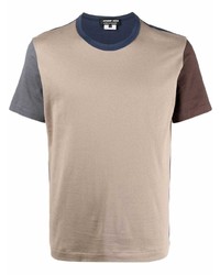 Мужская светло-коричневая футболка с круглым вырезом от Comme des Garcons Homme Deux