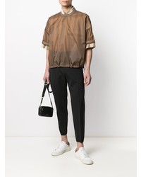 Мужская светло-коричневая футболка с круглым вырезом от DSQUARED2