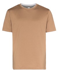 Мужская светло-коричневая футболка с круглым вырезом от Eleventy
