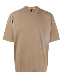 Мужская светло-коричневая футболка с круглым вырезом от Entire studios