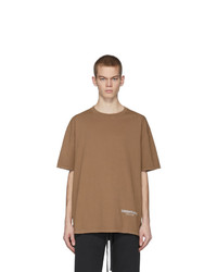 Мужская светло-коричневая футболка с круглым вырезом от Essentials