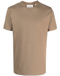 Мужская светло-коричневая футболка с круглым вырезом от Frame