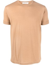 Мужская светло-коричневая футболка с круглым вырезом от Giuliva Heritage