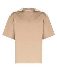 Мужская светло-коричневая футболка с круглым вырезом от GR10K