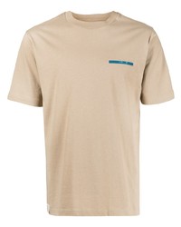 Мужская светло-коричневая футболка с круглым вырезом от Izzue