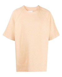 Мужская светло-коричневая футболка с круглым вырезом от Jil Sander