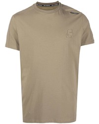 Мужская светло-коричневая футболка с круглым вырезом от Karl Lagerfeld