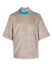 Мужская светло-коричневая футболка с круглым вырезом от Kolor