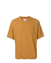 Мужская светло-коричневая футболка с круглым вырезом от Laneus